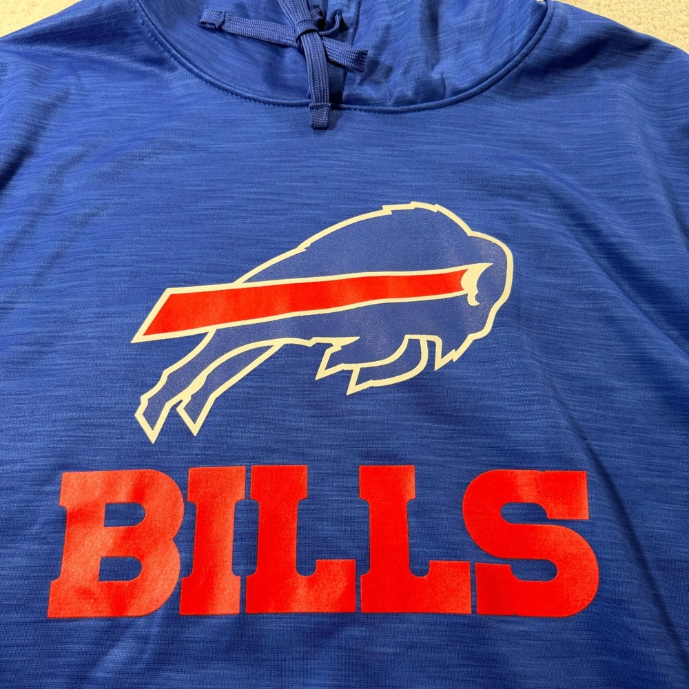 NWT NFL Buffalo Bills Pullover Hoodie Mens Medium Blue Fleece NEW